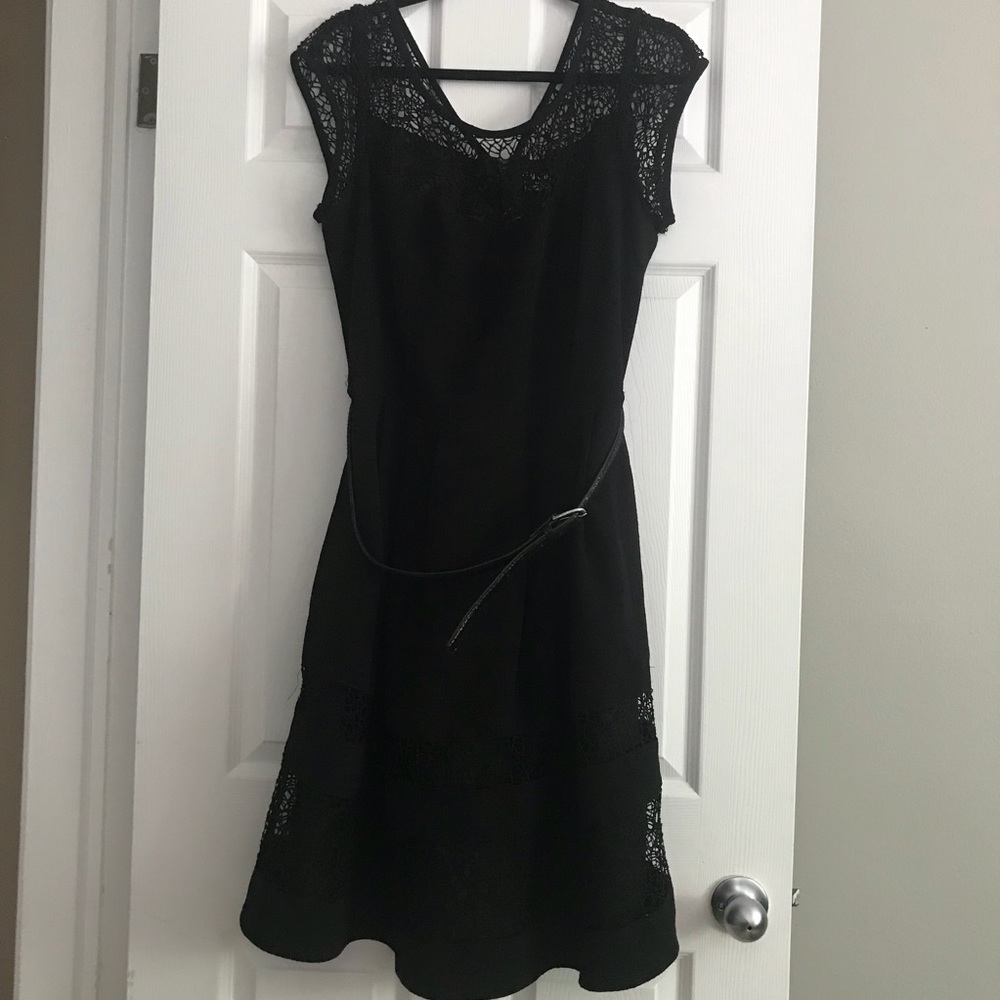 Little Black Dress w Removable Belt - Plus Size 18
